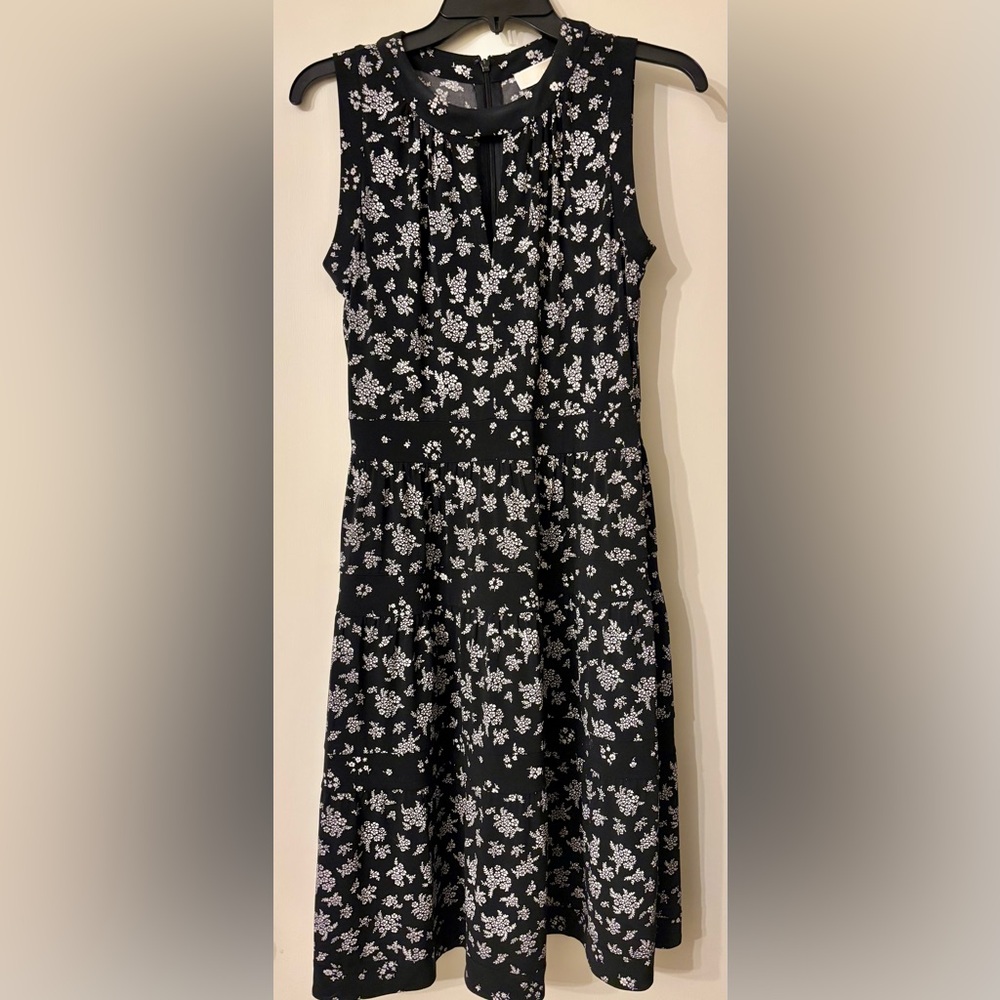 Michael Kors Black and White Floral Dress